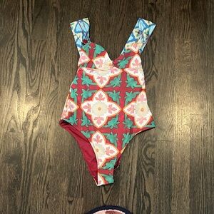 Sezane Multicolor One Piece Swimsuit